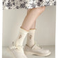 5 Pairs Autumn Socks Girls Floral Tulip Socks A Class Cotton Solid Socks Children Medium Length Spring Socks Baby Kids Socks