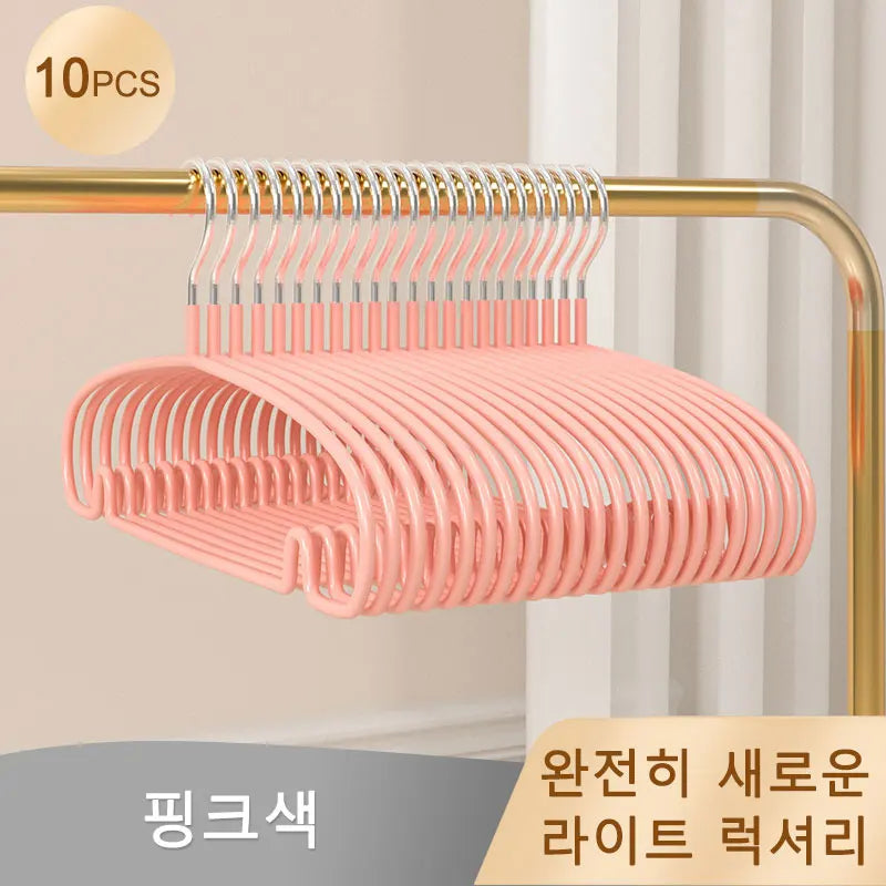 10PCS Non-Slip Clothes Hangers – Space-Saving Hanger Set for Dorms & Homes | Prevents Clothes Deformation & Wrinkles