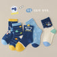 5 Pairs Autumn Socks Girls Floral Tulip Socks A Class Cotton Solid Socks Children Medium Length Spring Socks Baby Kids Socks