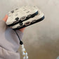 Black Floral 3D Wave iPhone Case – Soft Silicone White Bumper Cover for iPhone 13, 14, 15, 16, 11 Pro Max