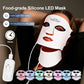 Silicone LED Face & Neck Mask – 7-Color Photon Light & Infrared Therapy, Flexible Wireless Facial Mask for Skin Repair & Rejuvenation