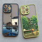 Japanese Landscape Aesthetic iPhone Case – Scenery Soft Back Cover for iPhone 14, 15, 16 Series