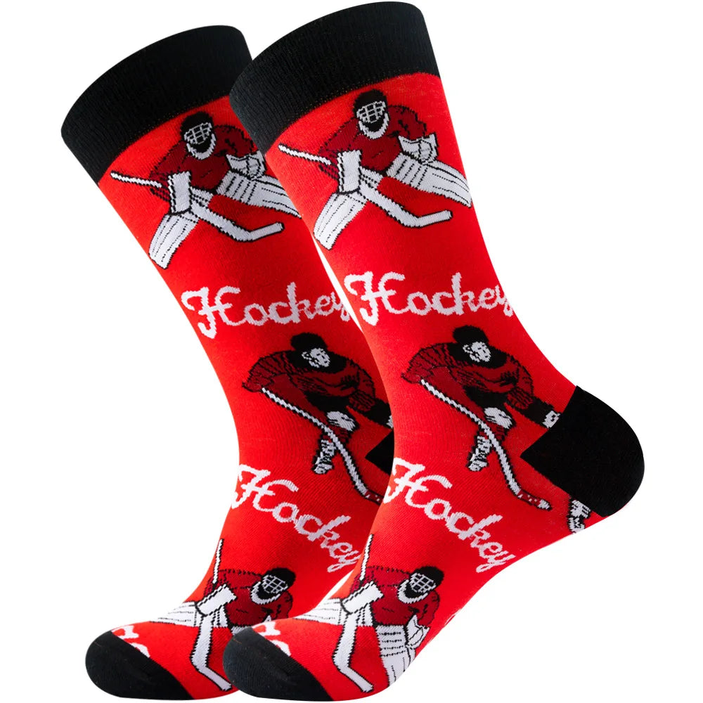 Men's socks original design happy socks animal food astronaut men's socks crew geometric women's socks halloween socks