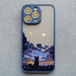 Black Cat Starry Night iPhone Case – Artistic Shockproof Cover for iPhone 14, 15, 16 Series | Soft Protective Shell