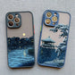 Japanese Landscape Aesthetic iPhone Case – Scenery Soft Back Cover for iPhone 14, 15, 16 Series