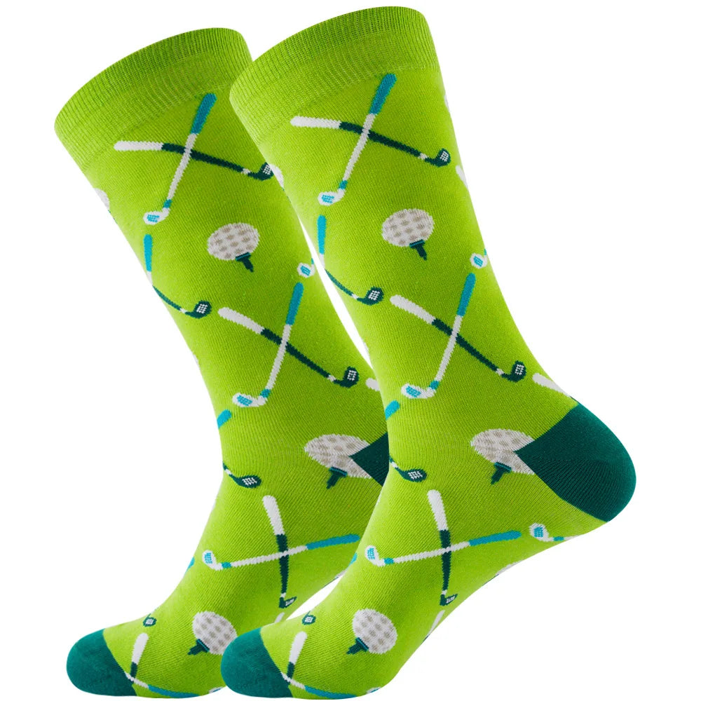 Men's socks original design happy socks animal food astronaut men's socks crew geometric women's socks halloween socks