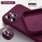 Official-Style Silicone Case for iPhone 15 & 16 Series – Shockproof Solid Color Cover with Fall & Collision Protection