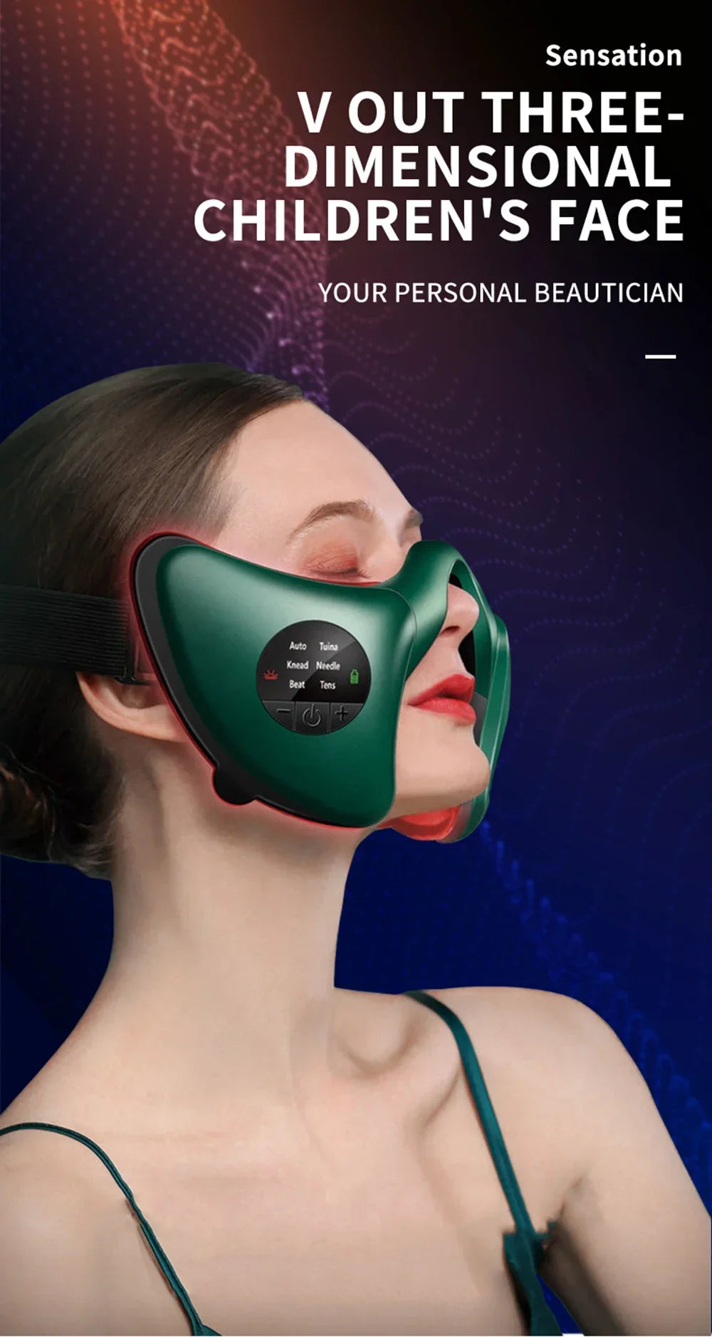 2024 Smart Facial Massager – V-Shaped Lifting & Firming Device for Face and Body Shaping, Anti-Aging Beauty Instrument