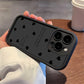 Luxury Black Love Heart Case for Xiaomi Redmi – Full Screen Soft Cover for Note 14, 13, 12, 11 Pro Plus, 5G, 12S, 11S, 10S, 14C, 13C, 12C