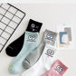 5 Pairs Cute Expression Print Socks, Comfy & Funny All-match Mid Tube Socks, Women's Stockings & Hosiery