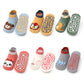 6 Pairs Kids Cotton Socks – Cute Cartoon Animal Non-Slip Floor Socks for Babies & Toddlers | Breathable & Comfy
