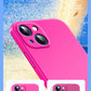 Official-Style Silicone Case for iPhone 15 & 16 Series – Shockproof Solid Color Cover with Fall & Collision Protection