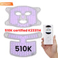 LED Face & Neck Mask – Red Light Therapy Beauty Mask 630nm, 415nm, 830nm for Skin Rejuvenation & Anti-Aging