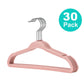 10/20/30PCS Baby Velvet Non-Slip Hangers – Space-Saving Flocked Kids Clothes Hangers with 360° Swivel Hook