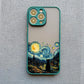 Black Cat Starry Night iPhone Case – Artistic Shockproof Cover for iPhone 14, 15, 16 Series | Soft Protective Shell