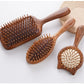 Cat Shaped Airbag Comb Golden Silk Sandalwood Handle round Handle Professional Hairdressing Salon Comb for Extensions And Wigs