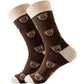 Men's socks original design happy socks animal food astronaut men's socks crew geometric women's socks halloween socks