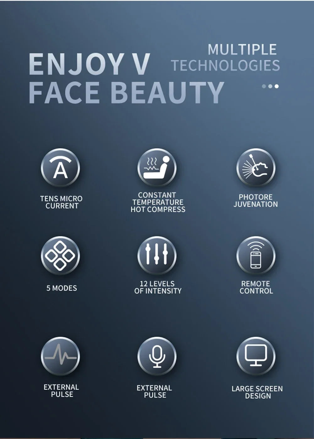 2024 Smart Facial Massager – V-Shaped Lifting & Firming Device for Face and Body Shaping, Anti-Aging Beauty Instrument