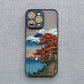 Japanese Landscape Aesthetic iPhone Case – Scenery Soft Back Cover for iPhone 14, 15, 16 Series