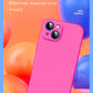 Official-Style Silicone Case for iPhone 15 & 16 Series – Shockproof Solid Color Cover with Fall & Collision Protection