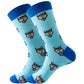 Men's socks original design happy socks animal food astronaut men's socks crew geometric women's socks halloween socks