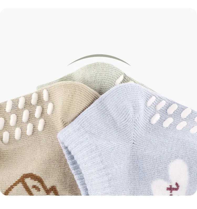 3 Pairs Baby Mesh Socks (0–5Y) – Breathable Anti-Slip Cartoon Boat Socks for Newborns & Toddlers – Unisex Summer Socks