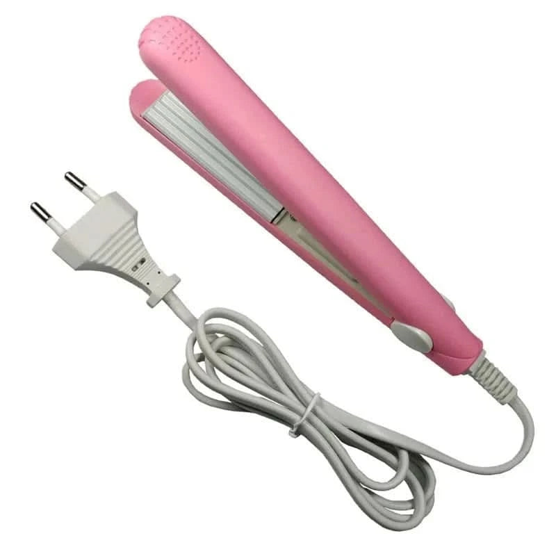 Mini Pink Corrugated Hair Iron for Perfect Curls - MERRIAHair EssentialMERRIA
