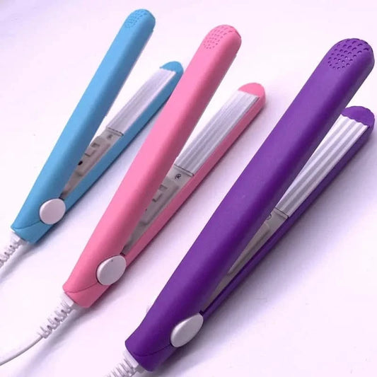 Mini Pink Corrugated Hair Iron for Perfect Curls - MERRIAHair EssentialMERRIA