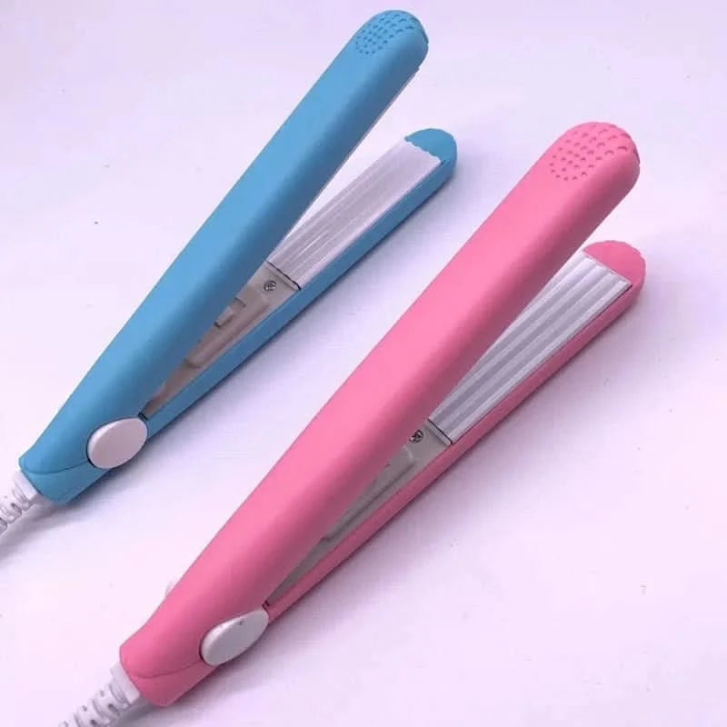 Mini Pink Corrugated Hair Iron for Perfect Curls - MERRIAHair EssentialMERRIA