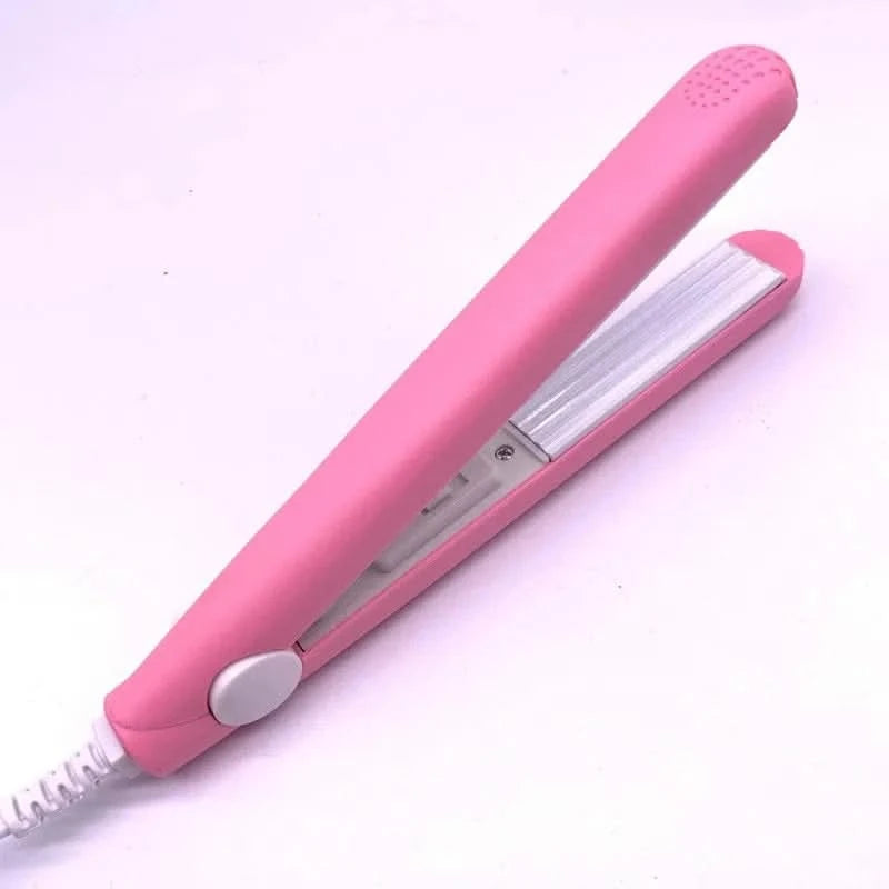 Mini Pink Corrugated Hair Iron for Perfect Curls - MERRIAHair EssentialMERRIA