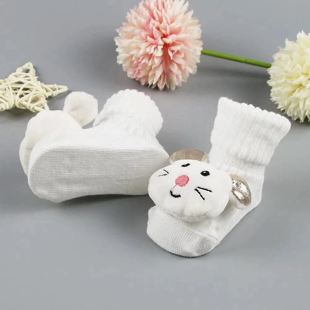 Cute Warm Non-Slip Baby Cartoon Socks - MERRIABaby SocksMERRIA