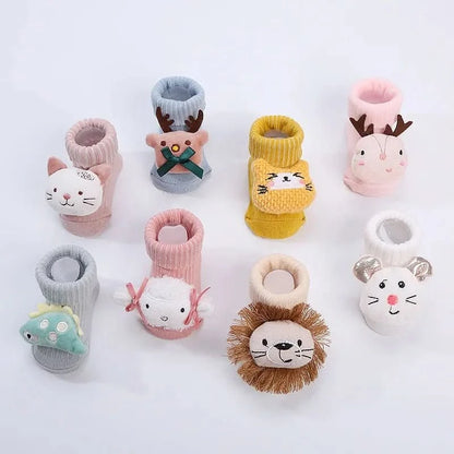 Cute Warm Non-Slip Baby Cartoon Socks - MERRIABaby SocksMERRIA