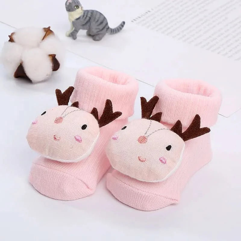Cute Warm Non-Slip Baby Cartoon Socks - MERRIABaby SocksMERRIA