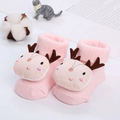 Cute Warm Non-Slip Baby Cartoon Socks - MERRIABaby SocksMERRIA