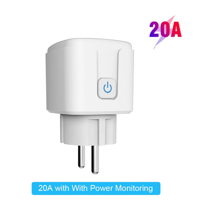 EWelink WiFi Smart Plug with Power Monitoring – Voice Control Smart Socket Compatible with Alexa, Google Home, Yandex Marusya