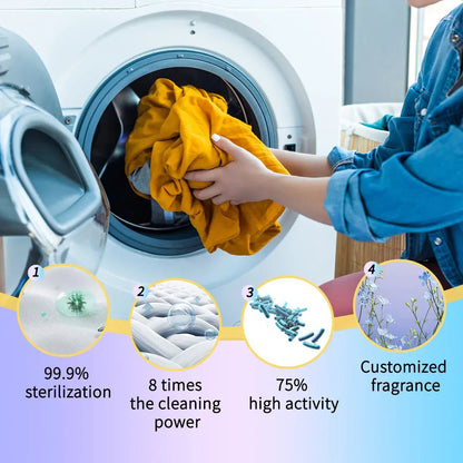 Biodegradable Cloth Washing Strip Hypoallergenic Laundry Detergent Sheets With Enzymes - MERRIADetergentMERRIA