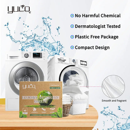 Biodegradable Cloth Washing Strip Hypoallergenic Laundry Detergent Sheets With Enzymes - MERRIADetergentMERRIA