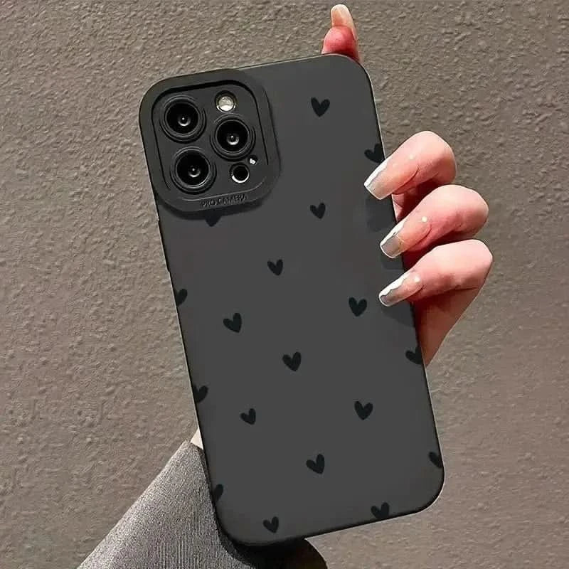Love Heart iPhone Case - Shockproof Silicone Cover for iPhone Models 16-7iPhone CaseMERRIA