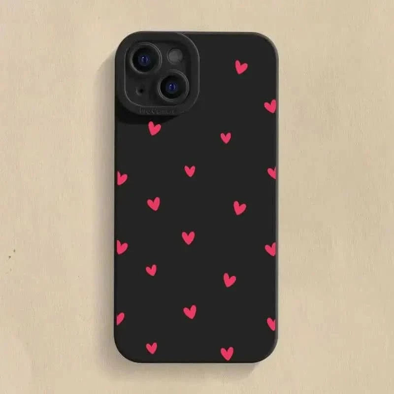 Love Heart iPhone Case - Shockproof Silicone Cover for iPhone Models 16-7iPhone CaseMERRIA