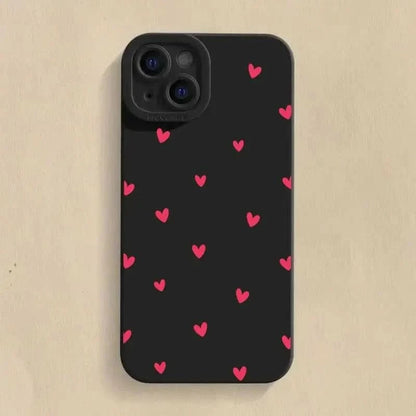 Love Heart iPhone Case - Shockproof Silicone Cover for iPhone Models 16-7iPhone CaseMERRIA