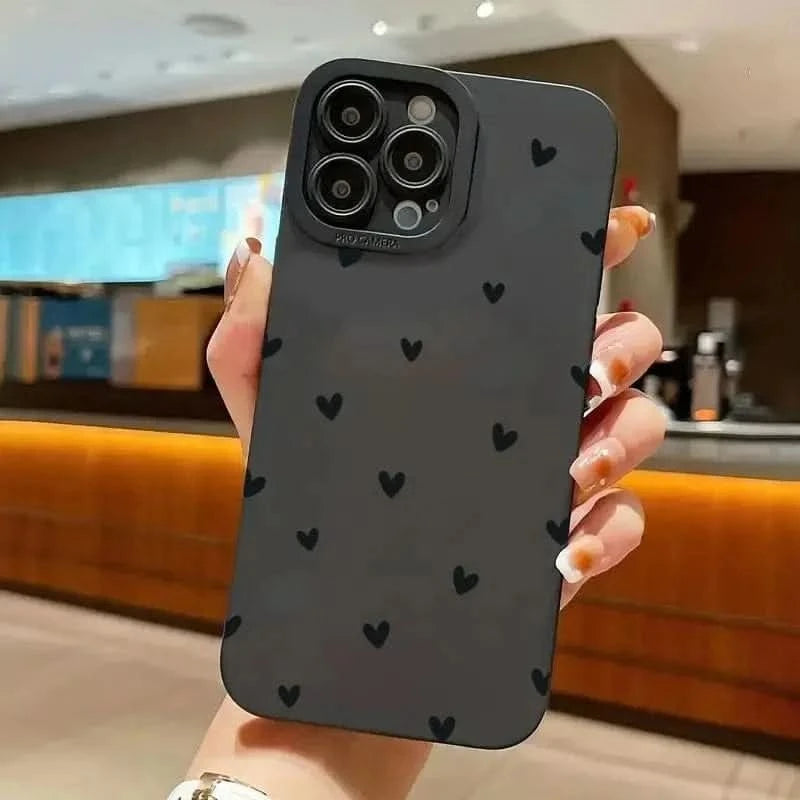 Love Heart iPhone Case - Shockproof Silicone Cover for iPhone Models 16-7iPhone CaseMERRIA
