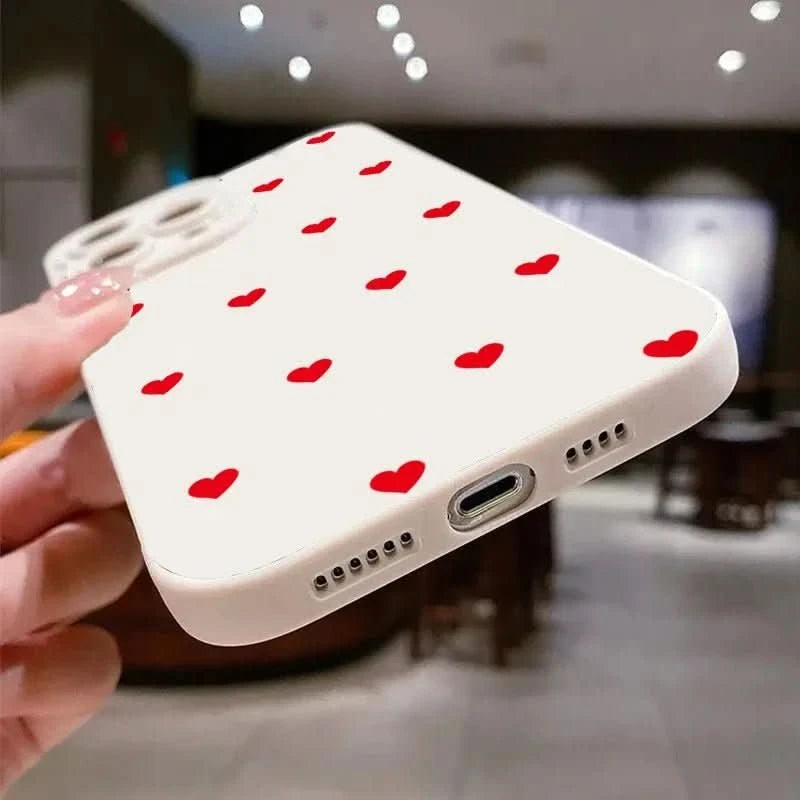Red Heart iPhone Case - Soft Cover for iPhone Series & Pro Max - MERRIAiPhone CaseMERRIA