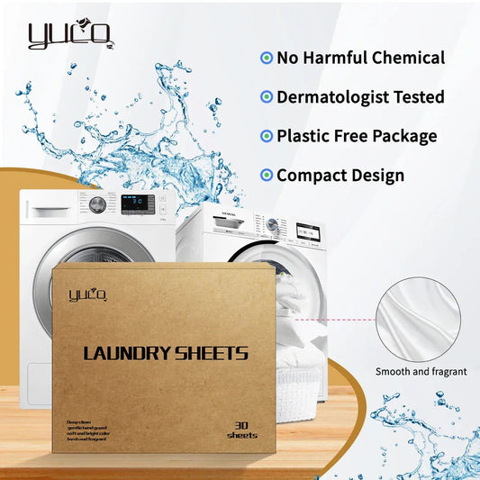 Eco - Friendly Washing Clothes Soap Paper Anti Bacteria Biodegradable 11*14cm Laundry Detergent Sheets - MERRIAMERRIA