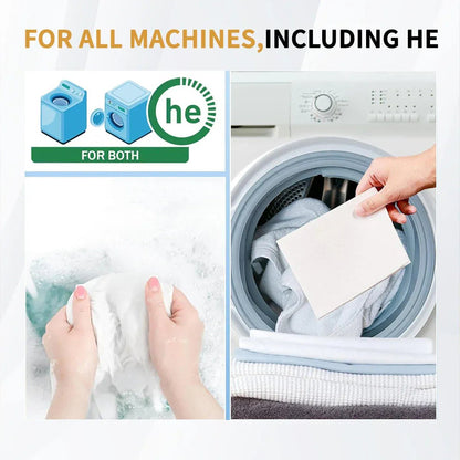 Eco - Friendly Washing Clothes Soap Paper Anti Bacteria Biodegradable 11*14cm Laundry Detergent Sheets - MERRIAMERRIA