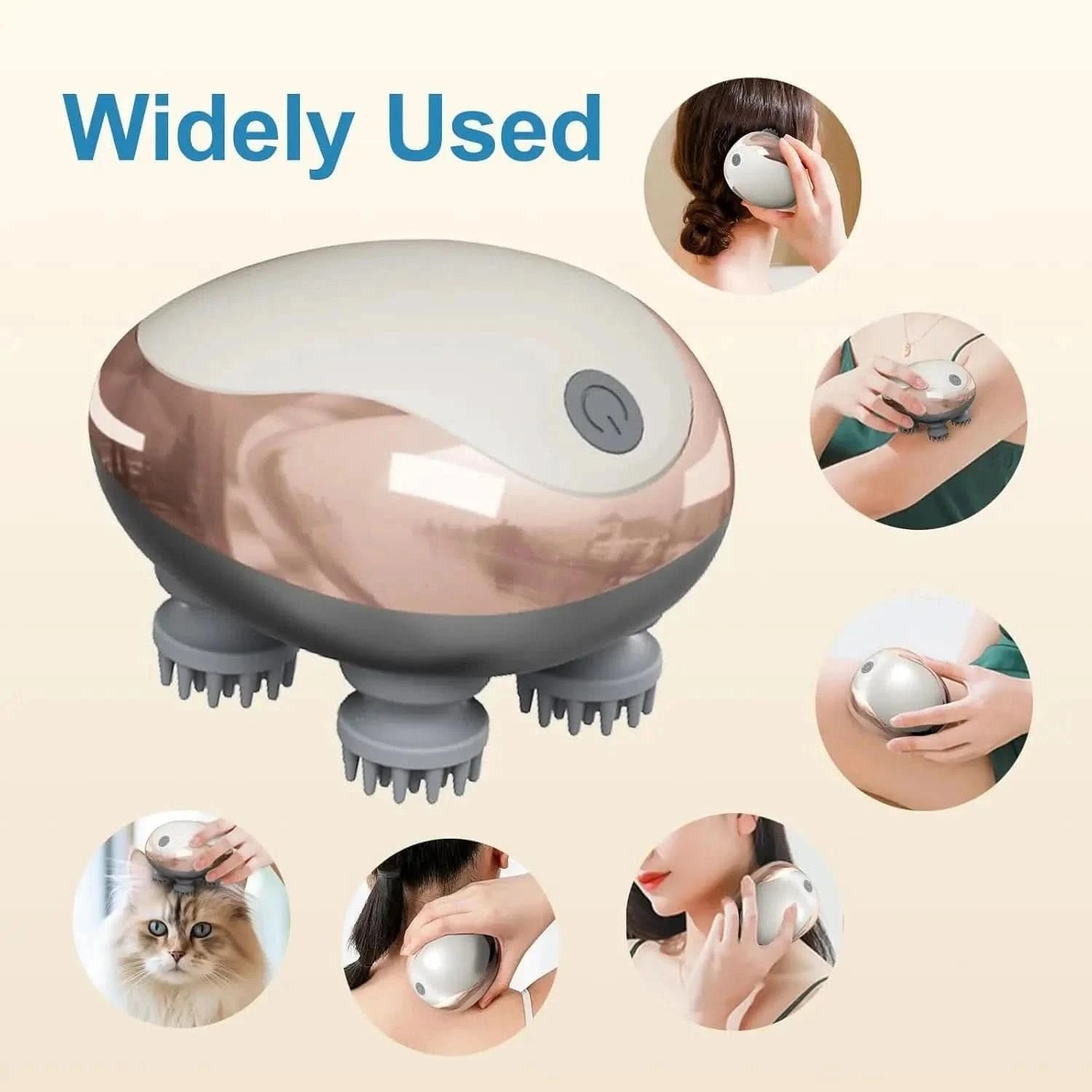 Portable Electric Scalp Massager for Deep Cleaning & Stress ReliefHead MassagerMERRIA