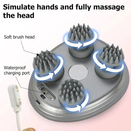 Portable Electric Scalp Massager for Deep Cleaning & Stress ReliefHead MassagerMERRIA