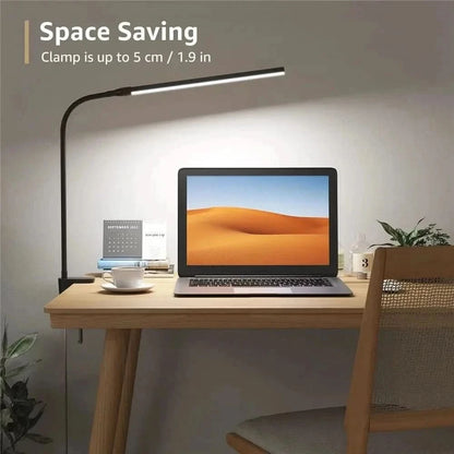 Double Head Foldable LED Desk Lamp | Dimmable & Eye-Caring Office LightLed BulbsMERRIA