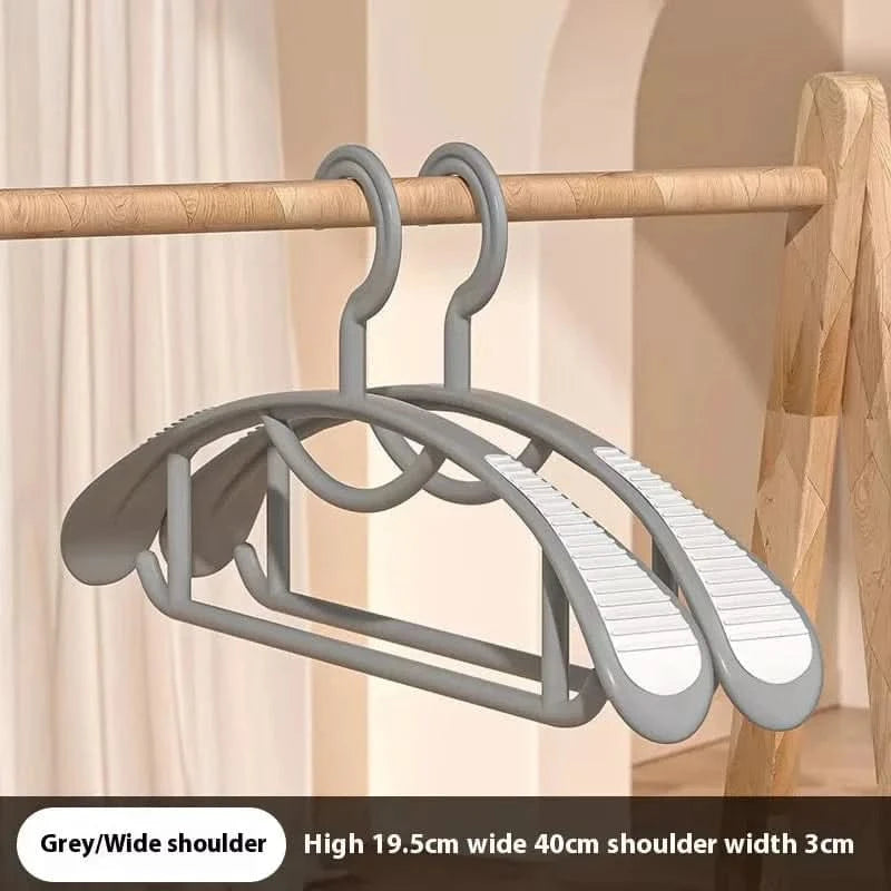 Industrial Plastic Hangers - Wide Shoulder Clothes Drying Rack - MERRIAHangersMERRIA