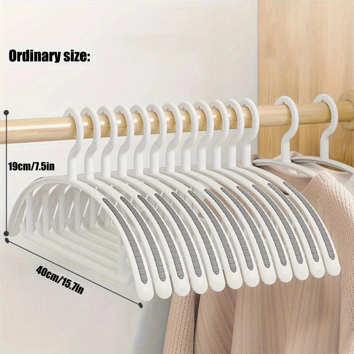 Industrial Plastic Hangers - Wide Shoulder Clothes Drying Rack - MERRIAHangersMERRIA