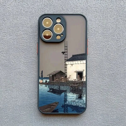 Japanese Scenery Soft iPhone Case for iPhone 14, 15, 16 SeriesiPhone CaseMERRIA